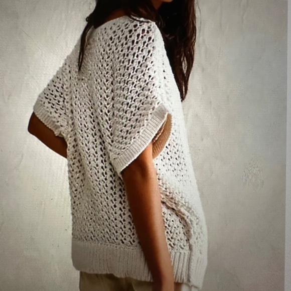 NWOT Free People , We The Free Sophia Sweater Tee - Picture 3 of 3